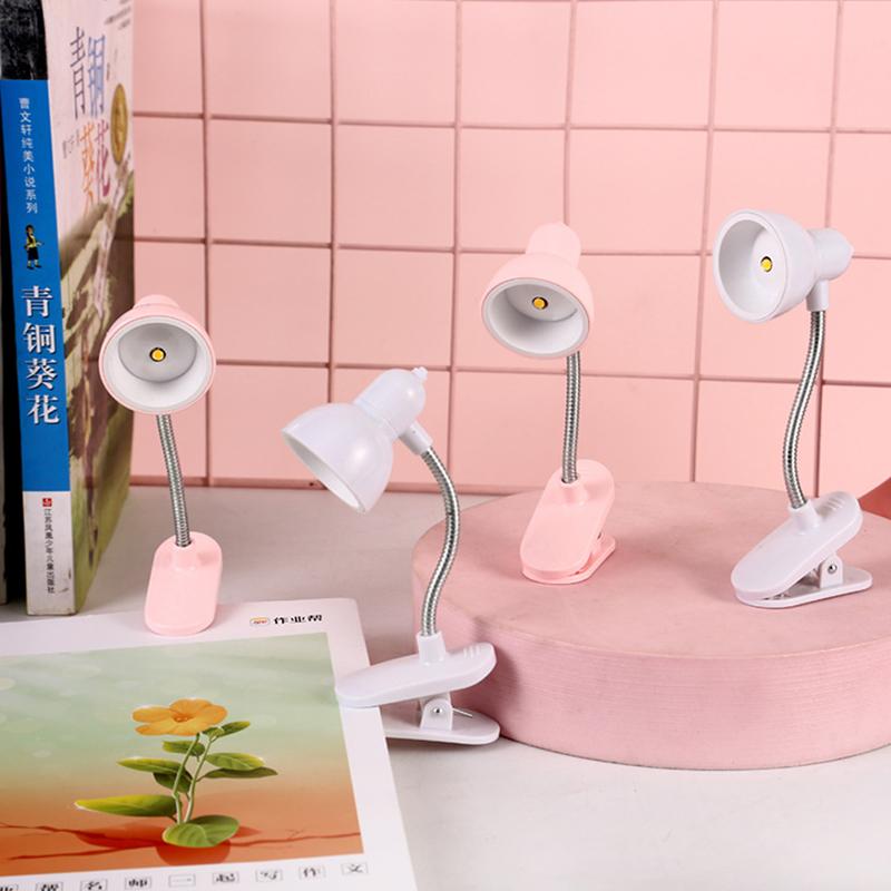 1Pc Mini Led Clamp Reading Lamp Night Lights