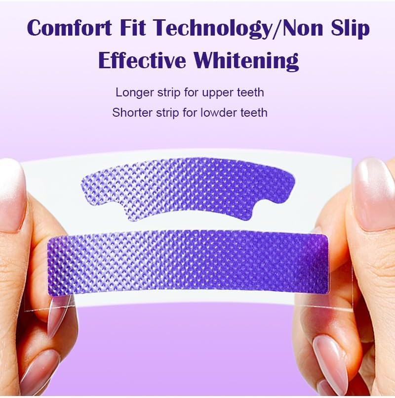 Purple Teeth Whitening Strips for Sensitive Colour Corrector for White Teeth