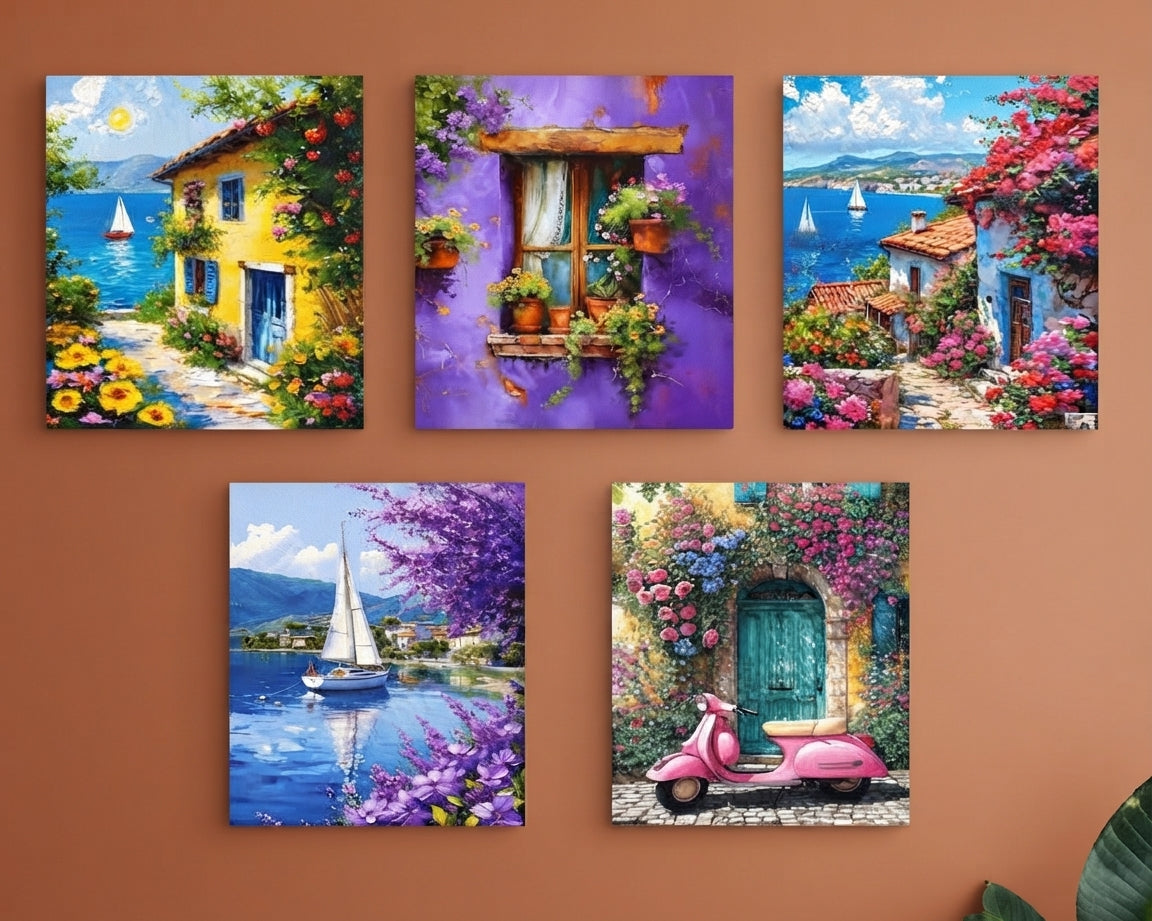 Set Of 5 Premium Wall Art Photo