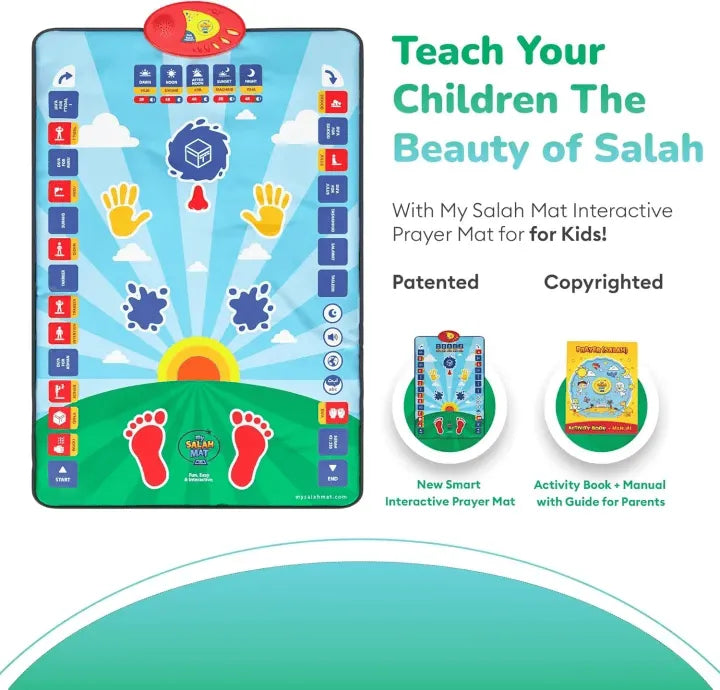 Kids Educational Prayer Mat – Interactive Namaz Learning Mat