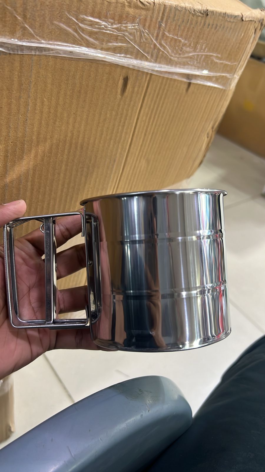 Flour Sifter Stainless Steel ��� Double Layer Fine Mesh Baking