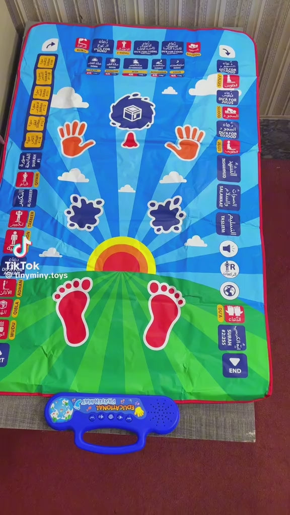 Kids Educational Prayer Mat – Interactive Namaz Learning Mat
